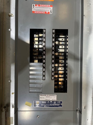 Square D NQOD430L400 Panelboard 400 Amp 3PH 208/120V 4W 30 Cir MLO Panel 400A Used