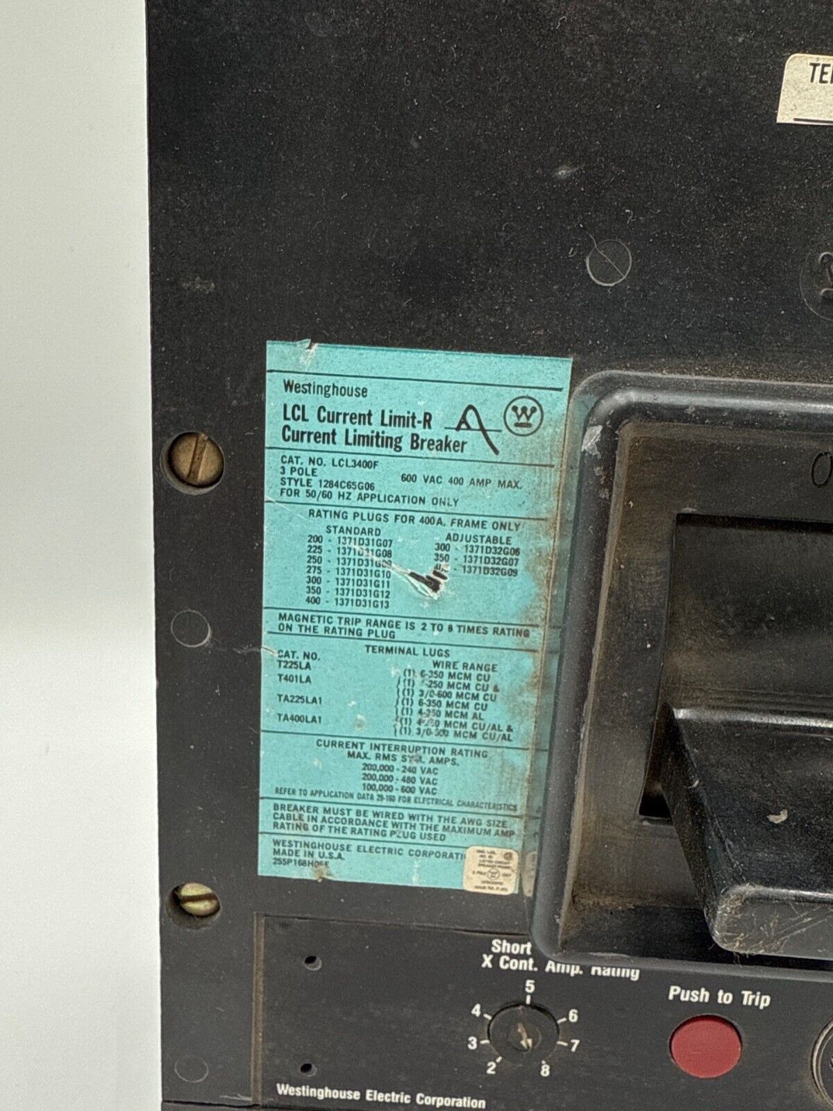 Westinghouse LCL3225 Used