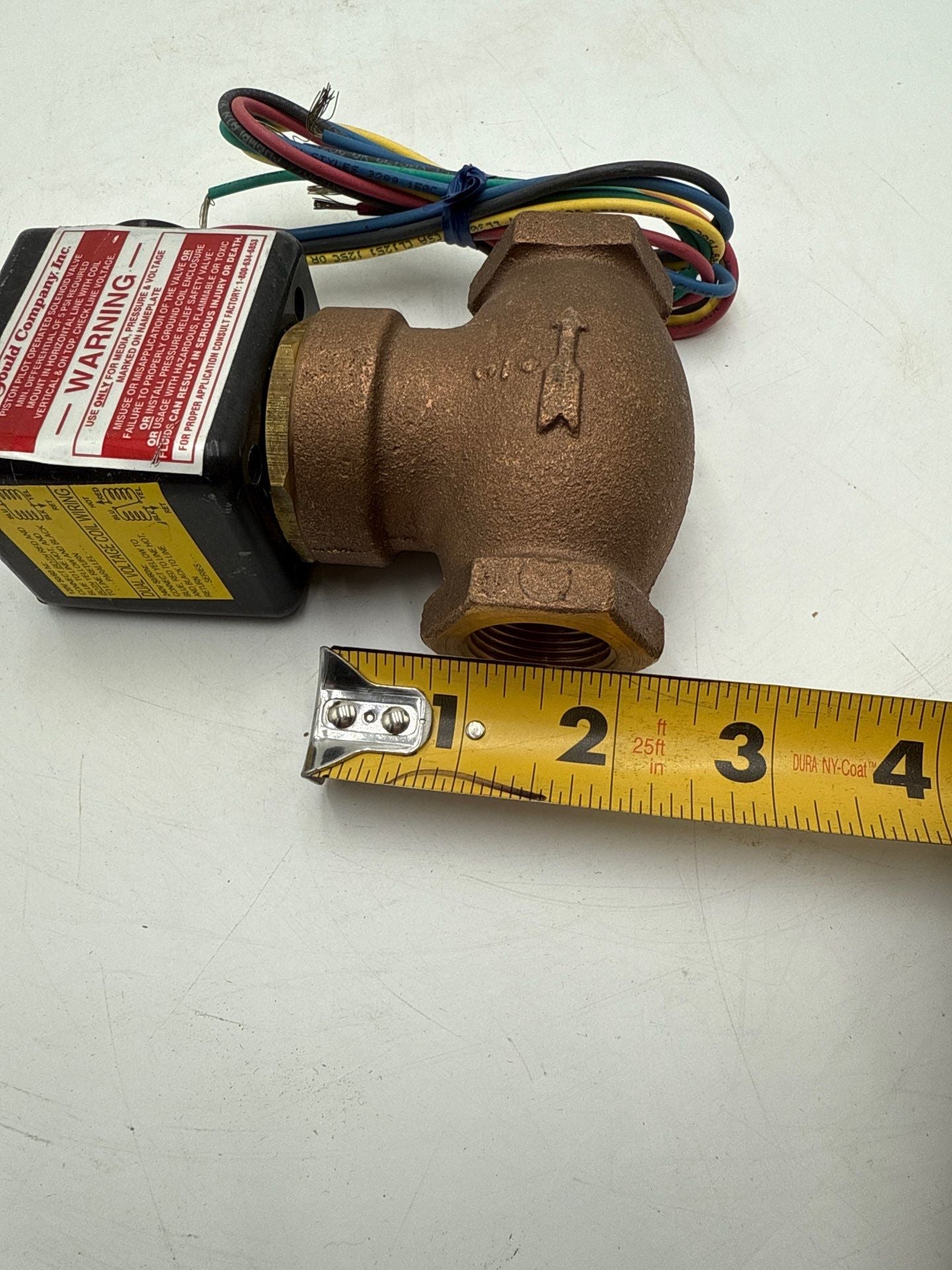 JD Gould M-1-3T Solenoid Valve 3/4" 5-125PSI 120/240V Steam 26W 60Hz New