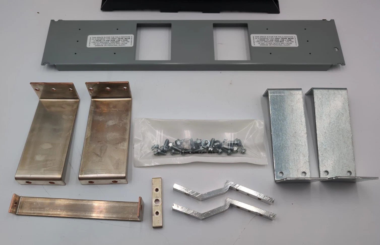 Siemens S3VA41TD Mounting Hardware Strap Kit 125A Twin for 3VA41 XGB Frame USED Used