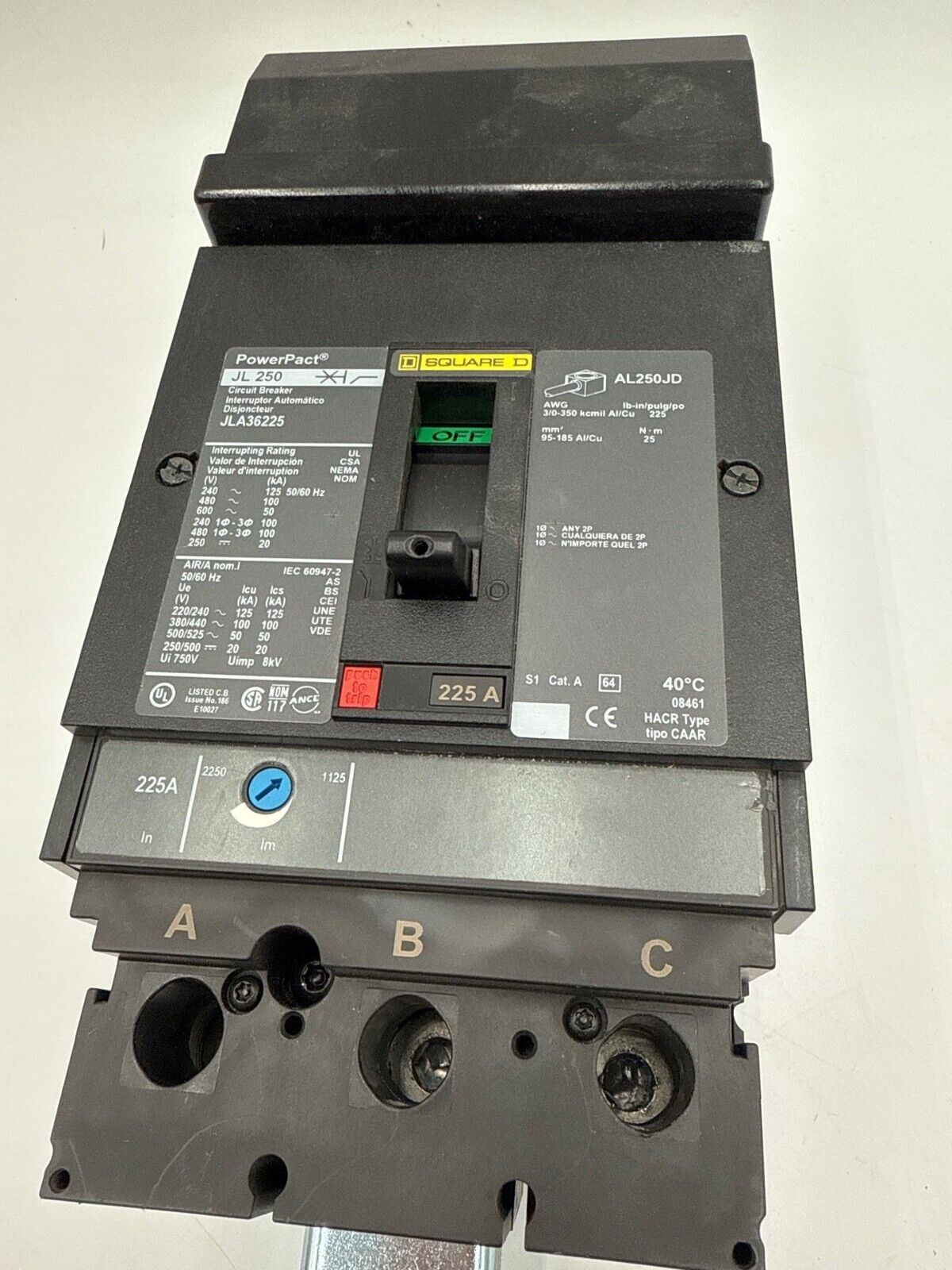 Square D JLA-36225 Used