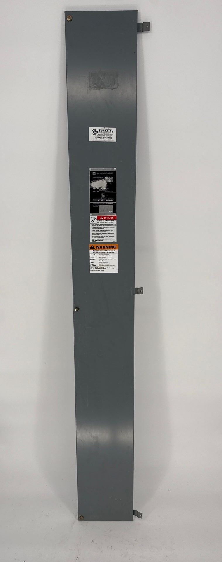 Square D Model 6 MCC Wire Way Door 72" x 9" Motor Control Center Trim Used