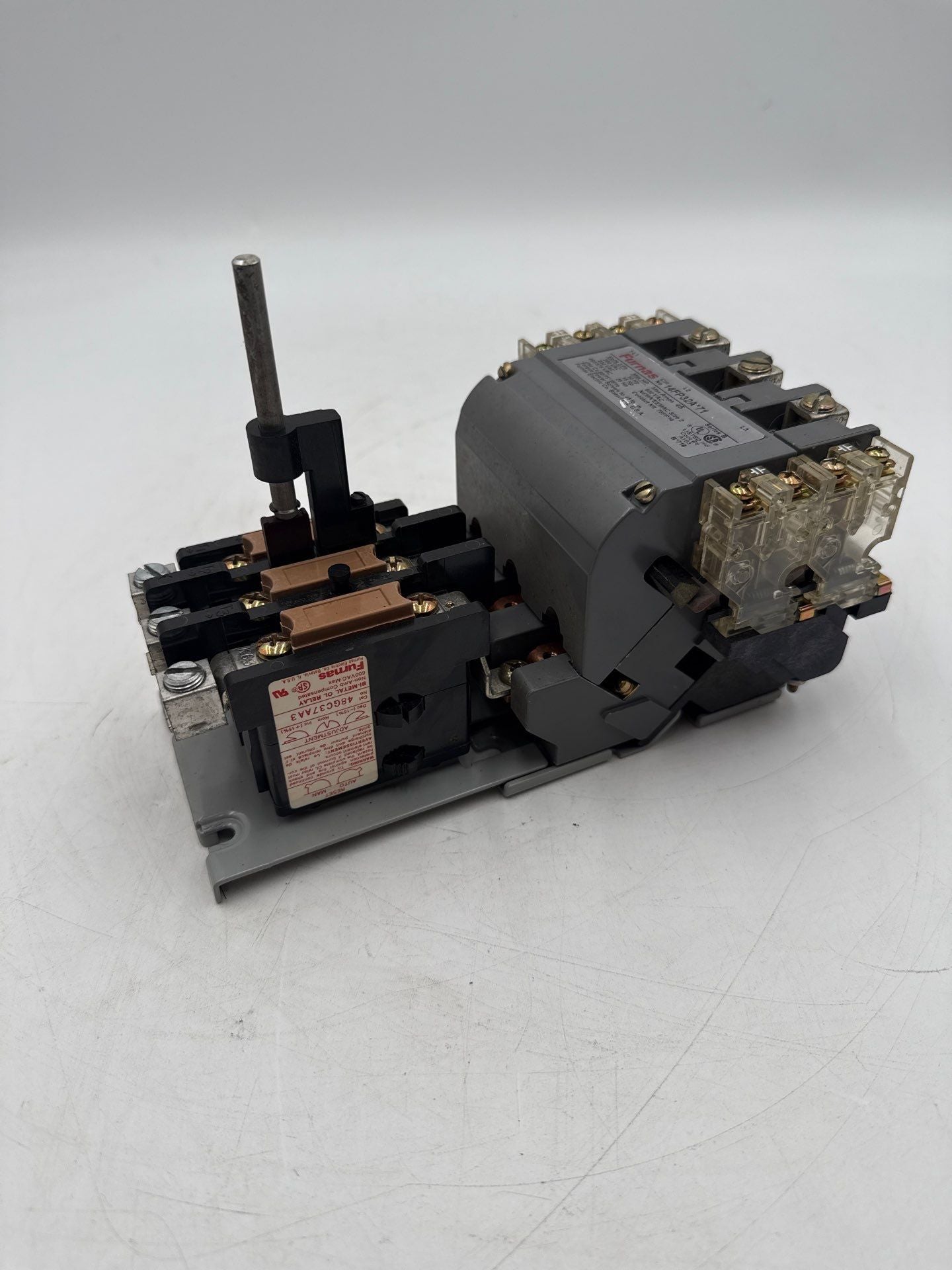 Furnas 14DP32AF71 Magnetic Starter 27A 3P 600V Size 1 Coil 110-120V Heater K63 Used