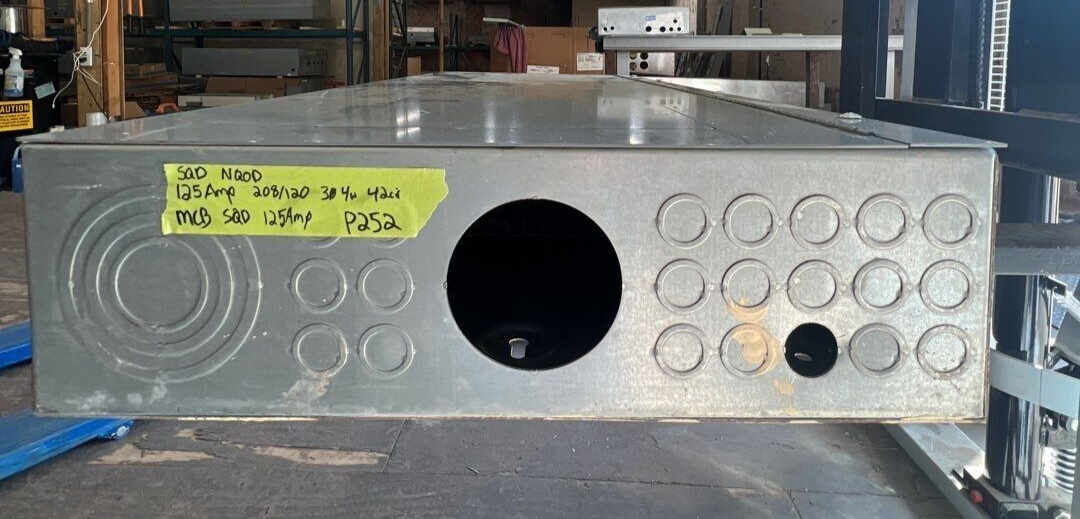 Square D NQOD Panelboard 125A 208Y/120V 3PH 4W 125 Amp 42 Cir Main Q2L3125 MCB P252 Used