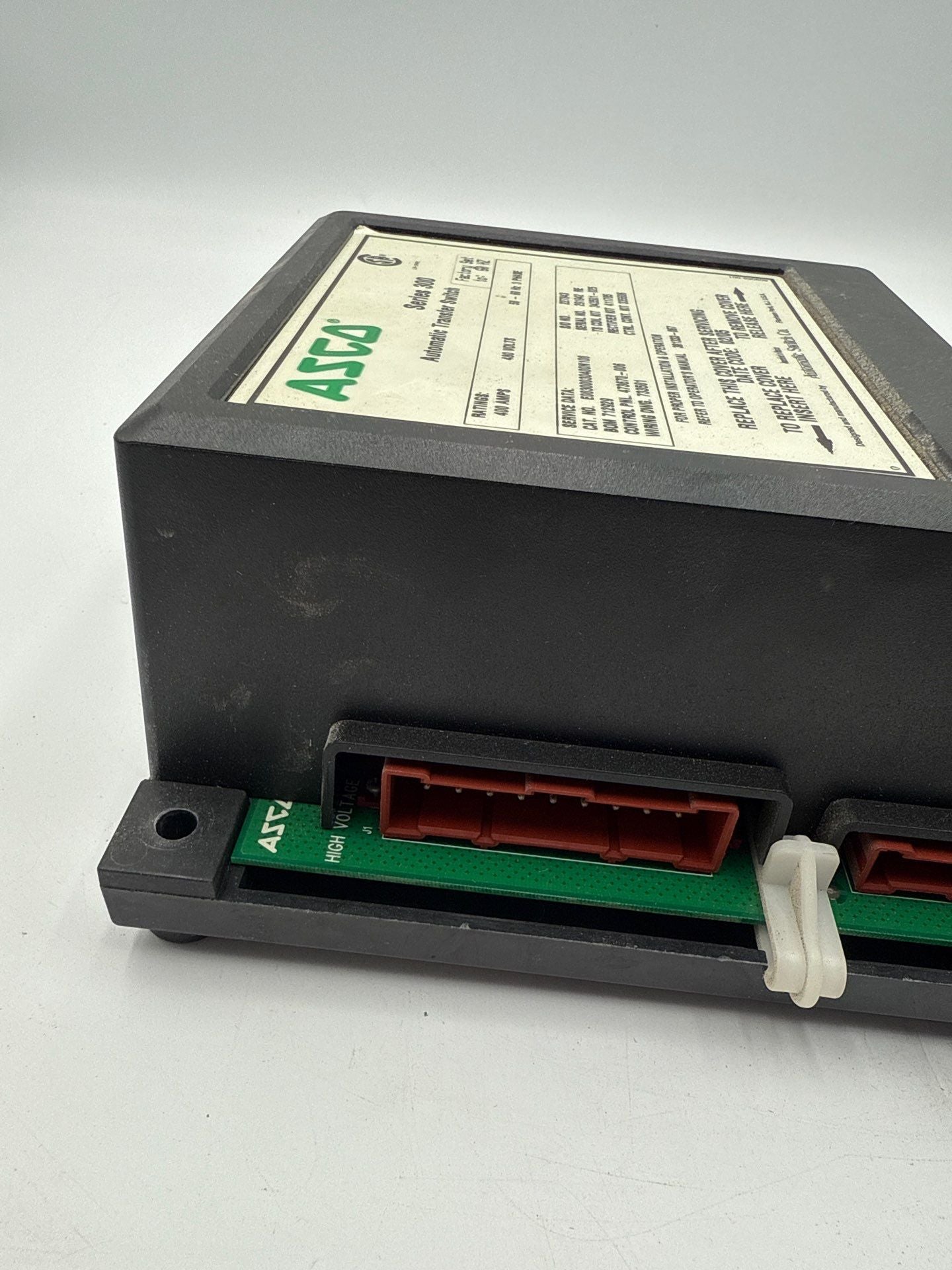 ASCO Series 300 Automatic Transfer Switch 400A 480V 60Hz E00300030400N100 Used