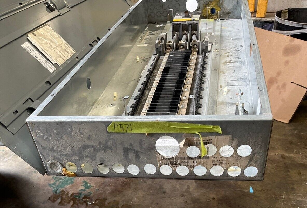 Square D NQOD Panelboard 225A 208/120V 3PH 4W Indoor Encl 42 Cir KCL34225 MCB P571 Used