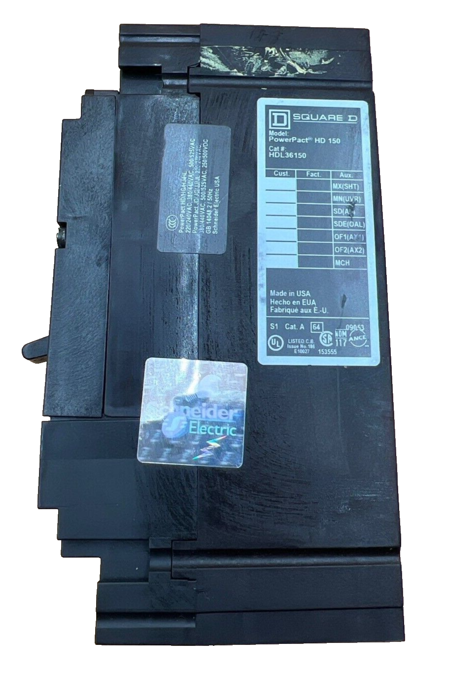 Square D HDL36150 Used