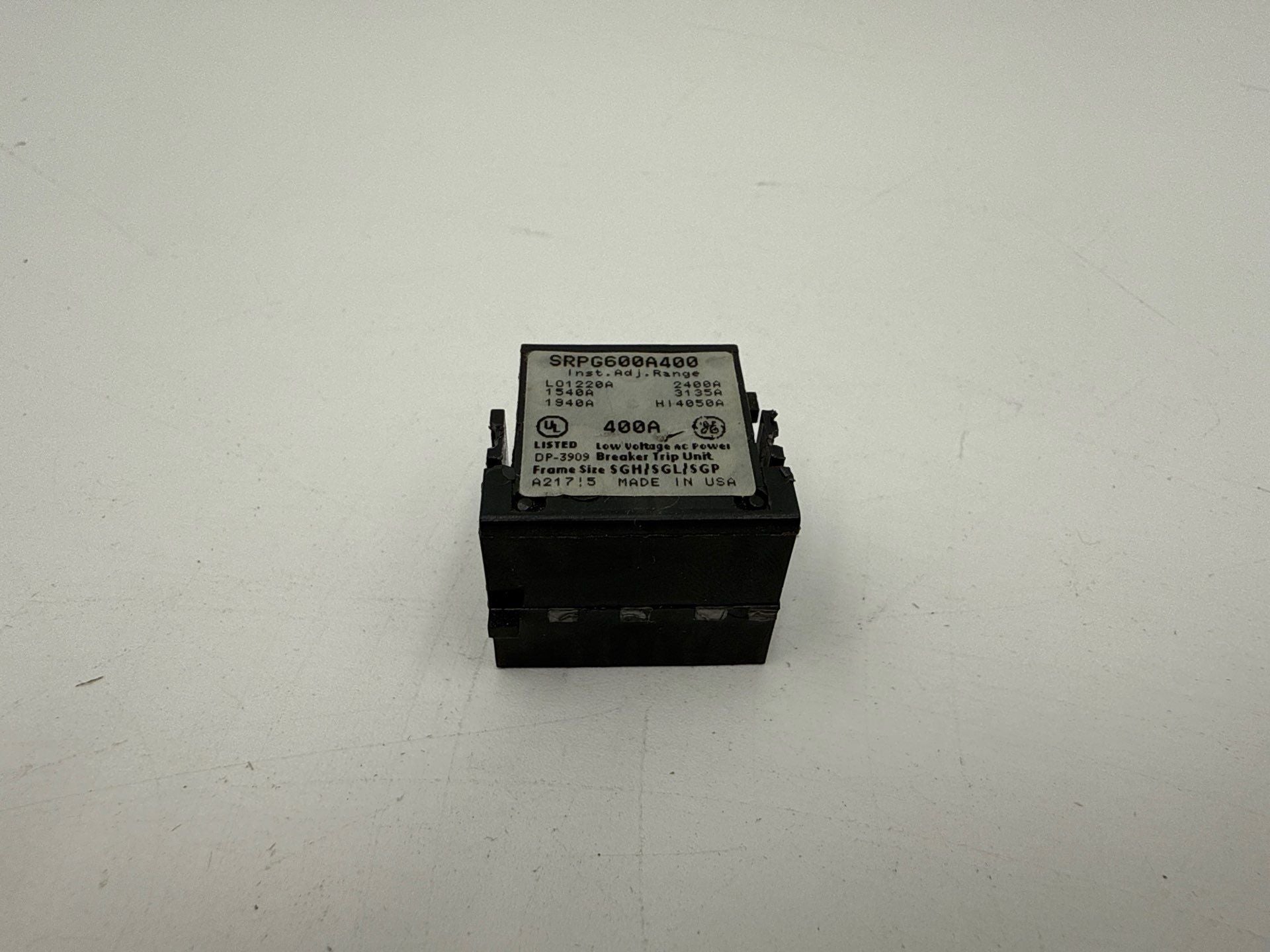 GE SRPG600A400 Rating Plug 400 Amp SRPG600 400A Frame SGDA SGHA SGLA SGPA Used