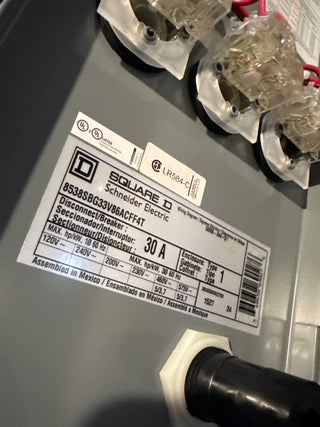 Square D 8538SBG33V86ACFF4T Combo Starter Size 0 8536SBO2S Coil 120V 9422FTCF33 New