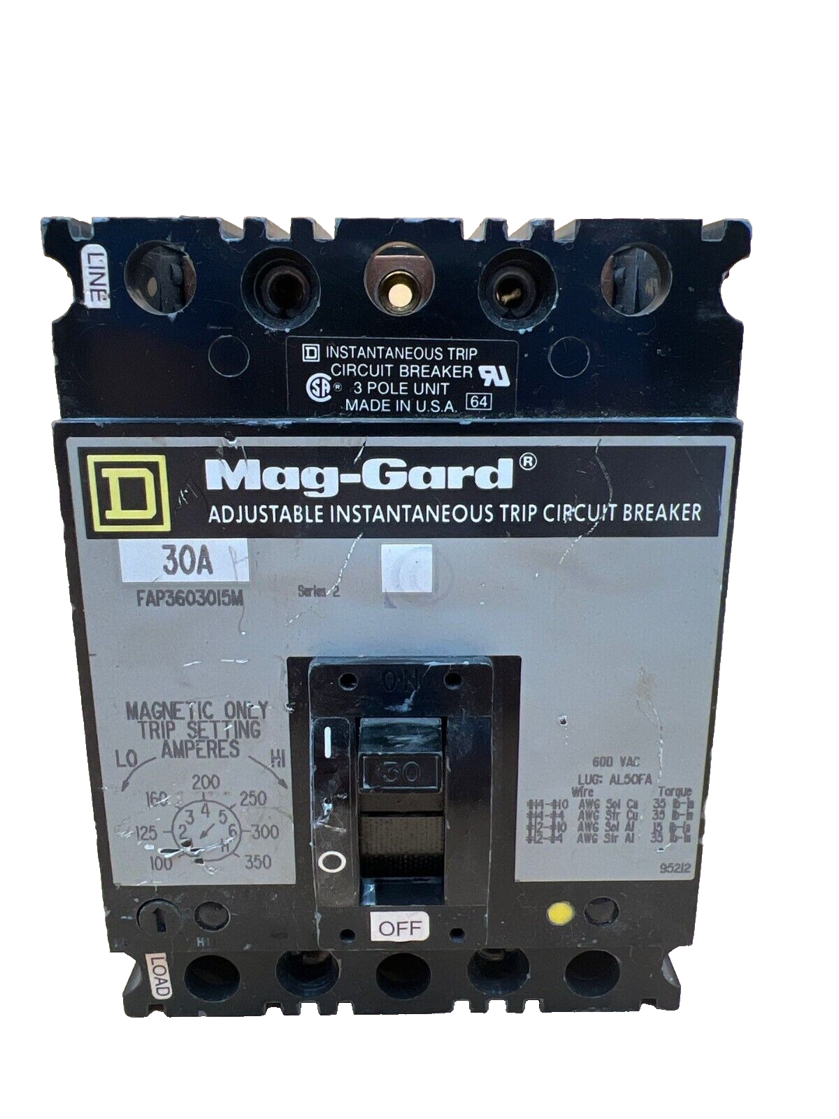 Square D FAP3603015M Used