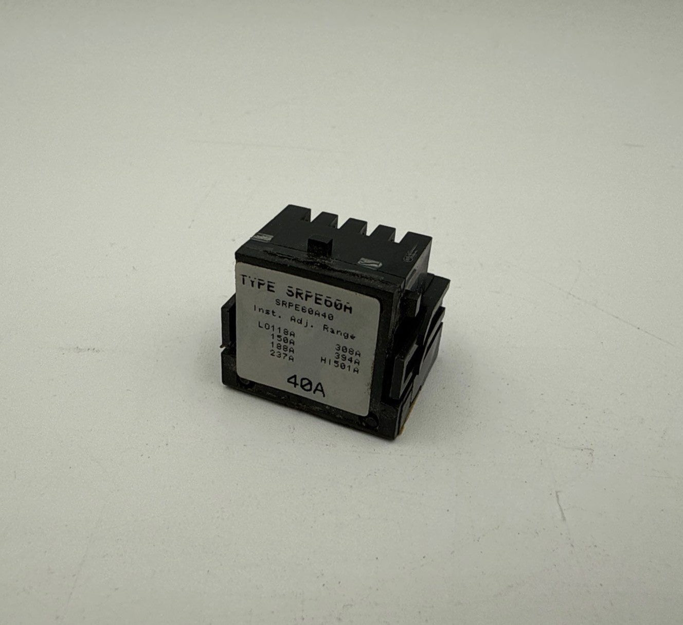 GE SRPE60A40 Rating Plug 40A SRPE60 40 Amp Frame SEDA SEHA SELA SEPA Used