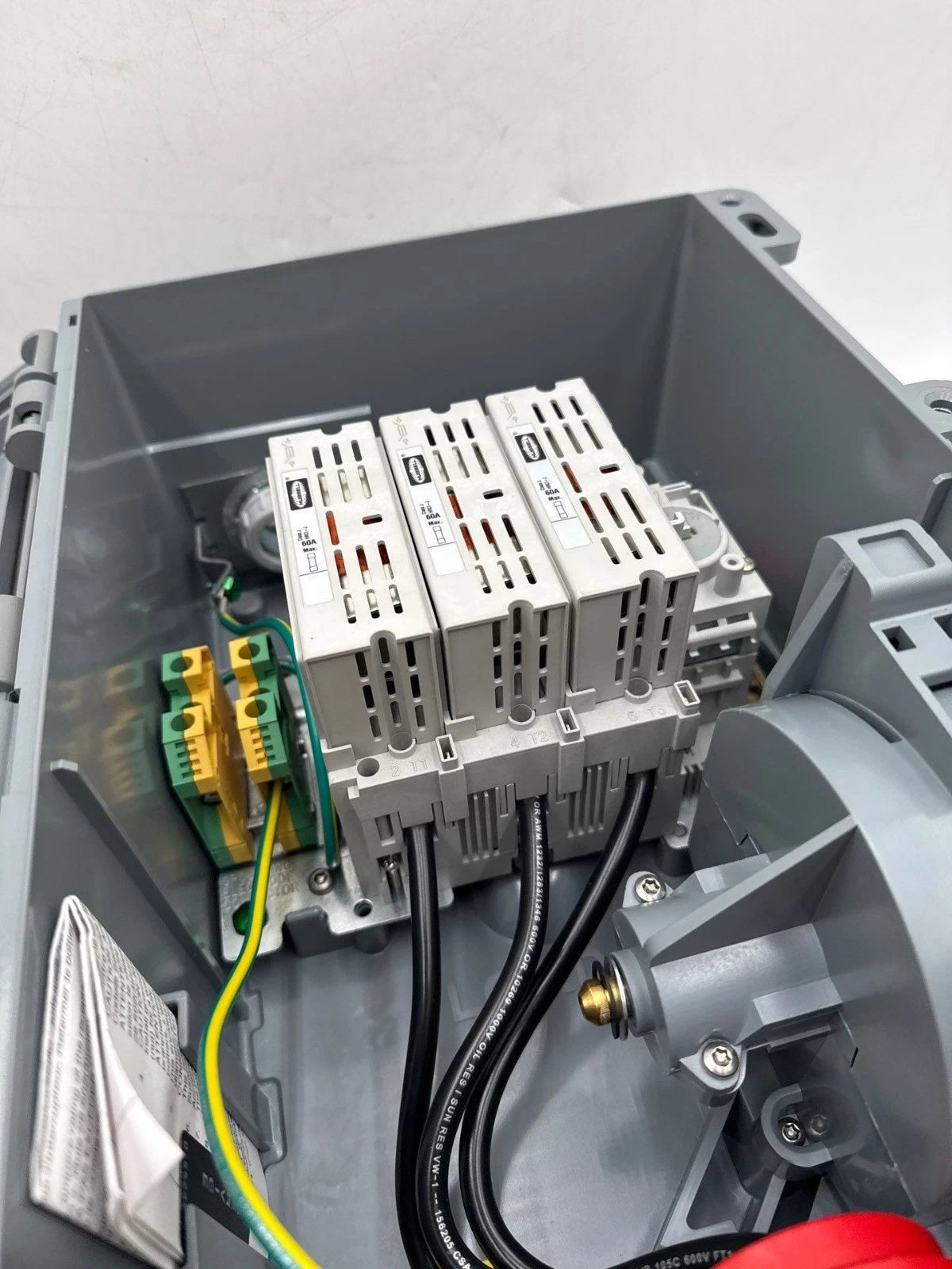 Hubbell HBL460MIF7W Fused Mechanical Interlock 60A 480V 3PH Pin & Sleeve 4 Wire New