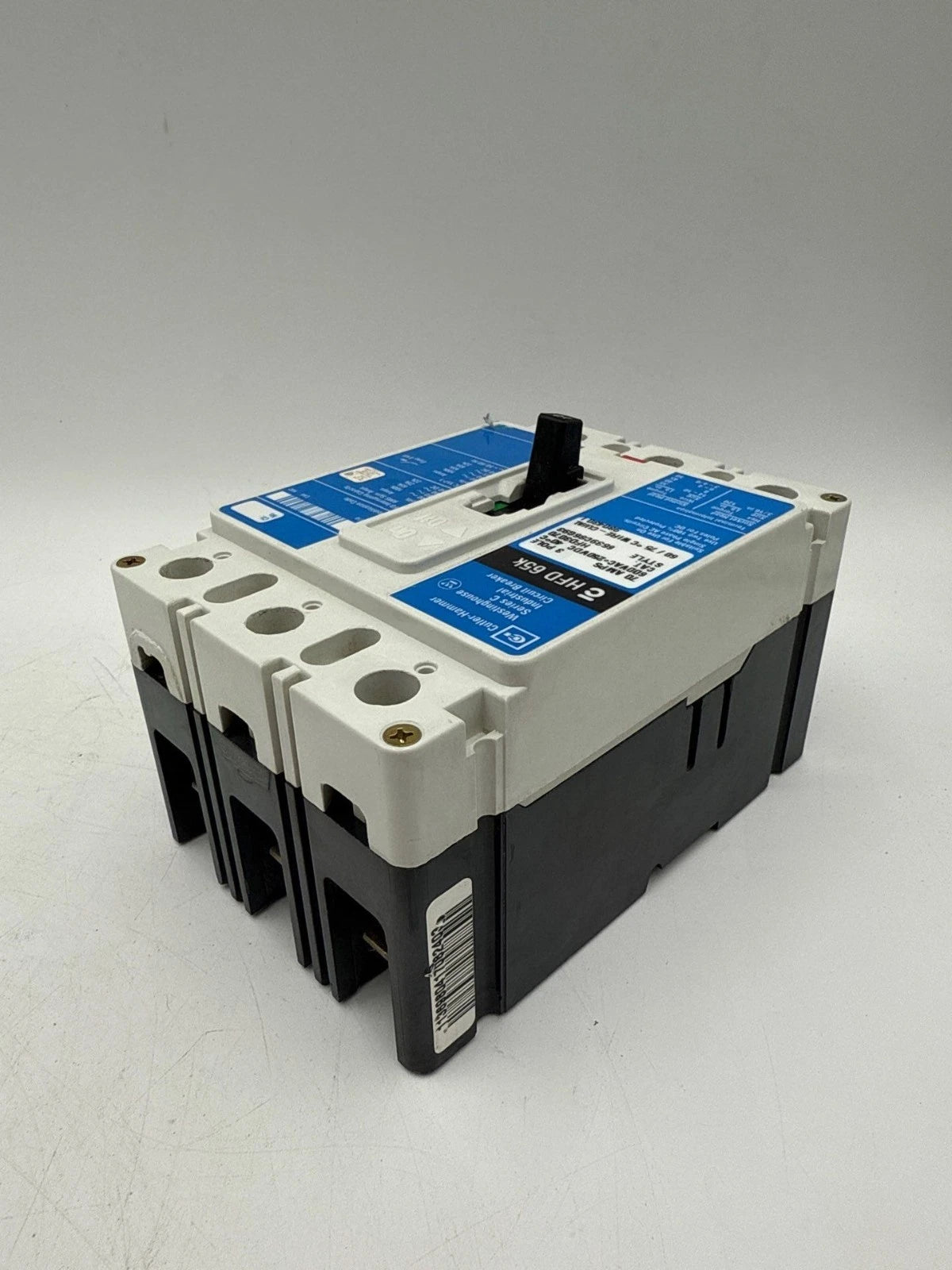 Cutler Hammer HFD3070 Circuit Breaker 70A 3P 600V 3PH 70 Amp 65k 3 Pole 600 Volt Used