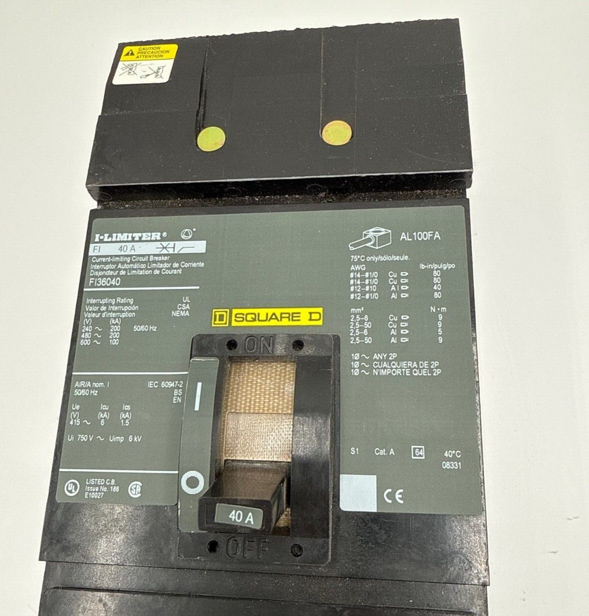 Square D FI36040 Used