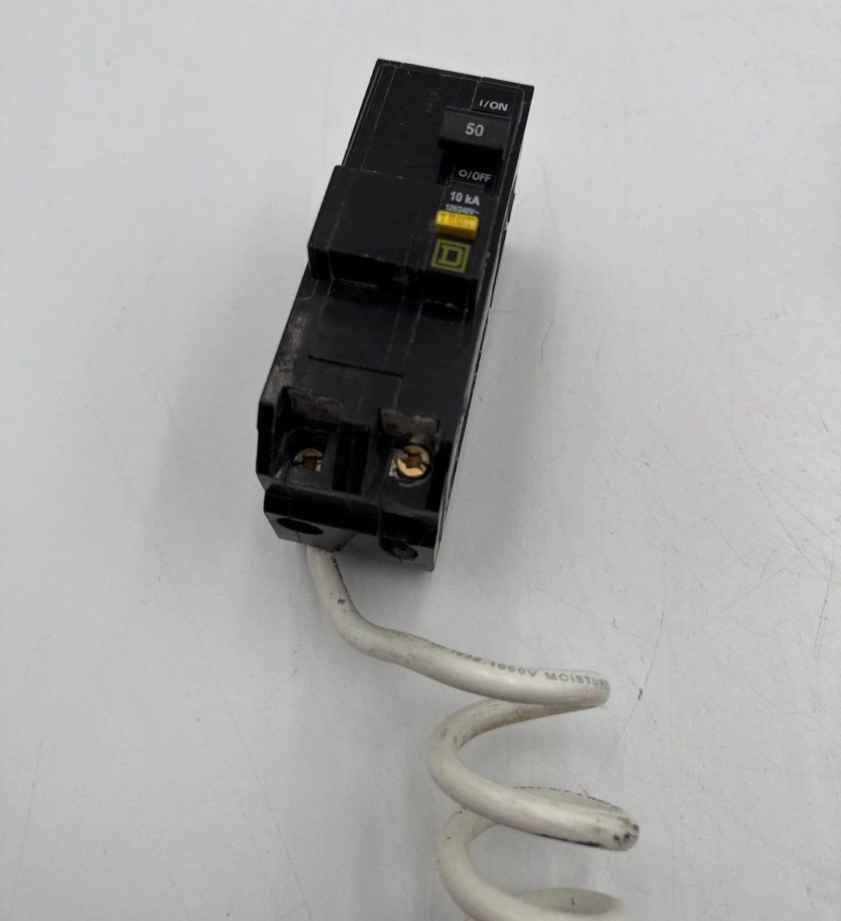 Square D QO250GFI Circuit Breaker 50A 2P 120/240V 1PH 10kA QO Plug On 50 Amp Used