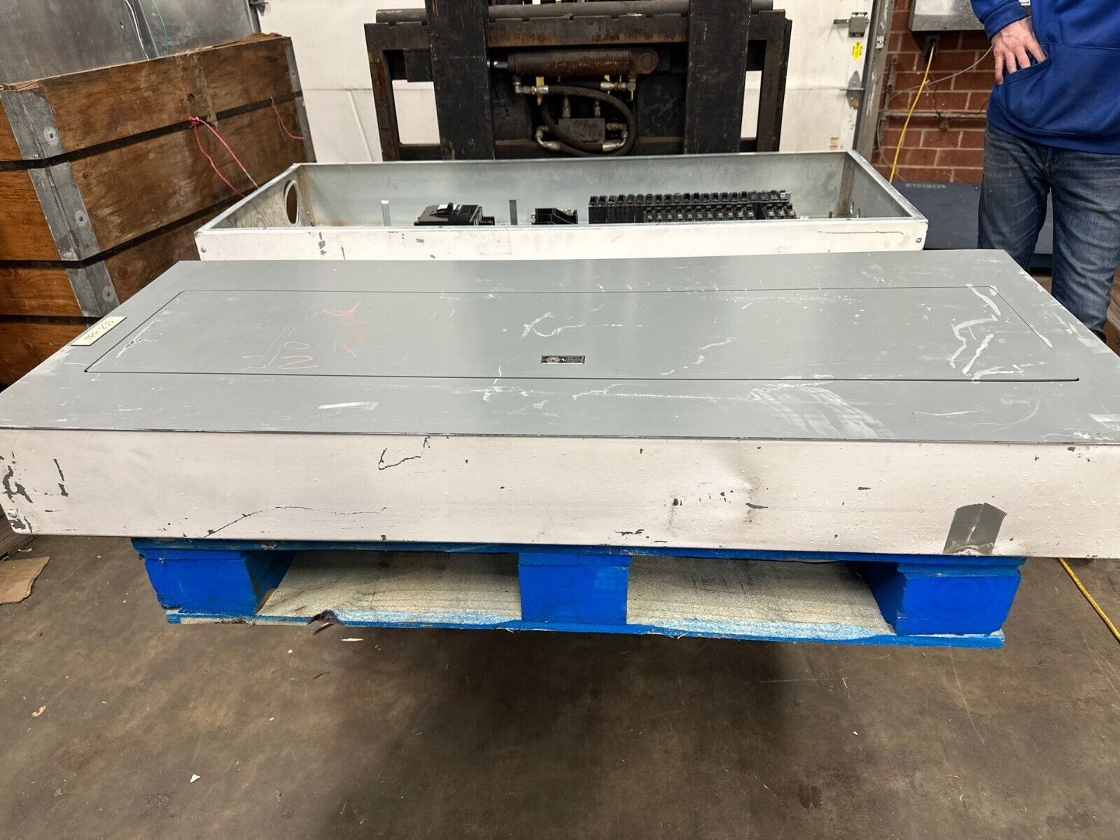 Square D NQOD Panelboard 225A 208/120V 3PH 4W MCB Q2L3200 42 Circuit Indoor Encl P345 Used