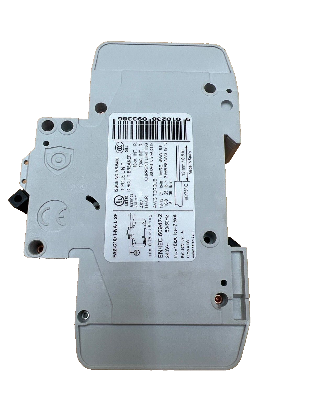 Eaton FAZ-C10/1-NA-L