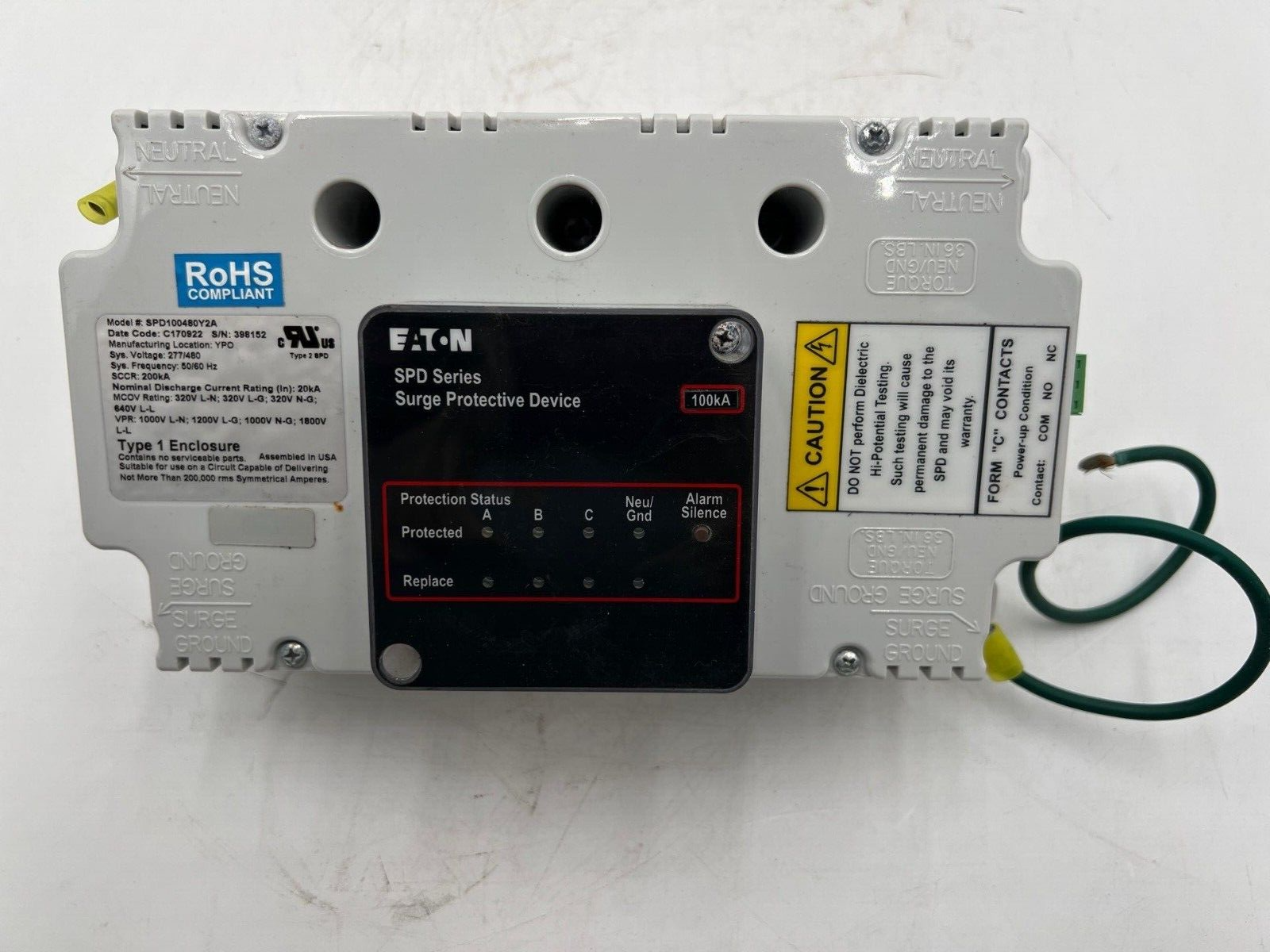 Eaton SPD100480Y2A Used
