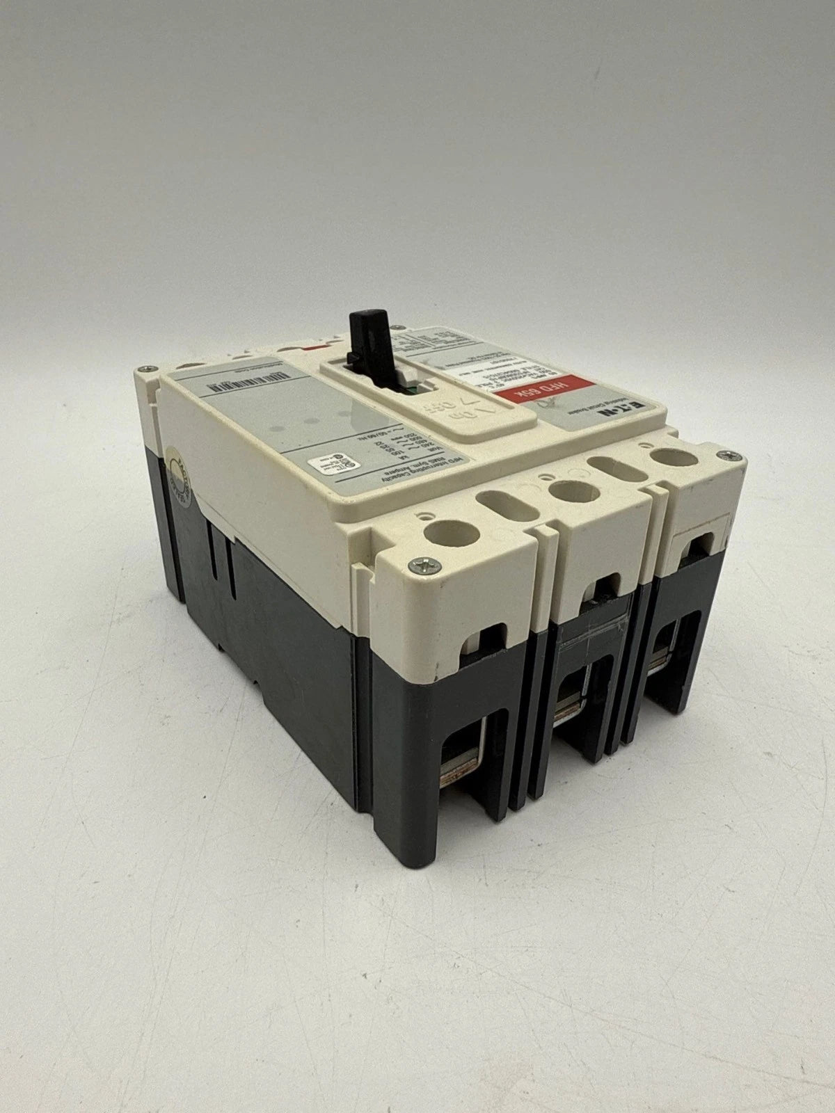 Eaton HFD3080BP10 Circuit Breaker 80A 3P 600V 3PH HFD 65k 80 Amp 3 Pole Used