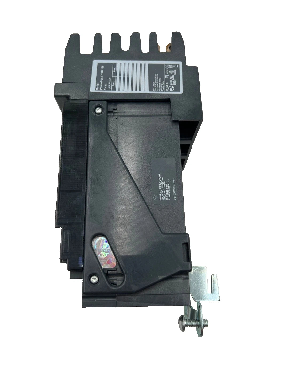 Square D HJA36150U33X I-Line Circuit Breaker 3 Pole 150 Amp 600V HJA 3P 150A Used