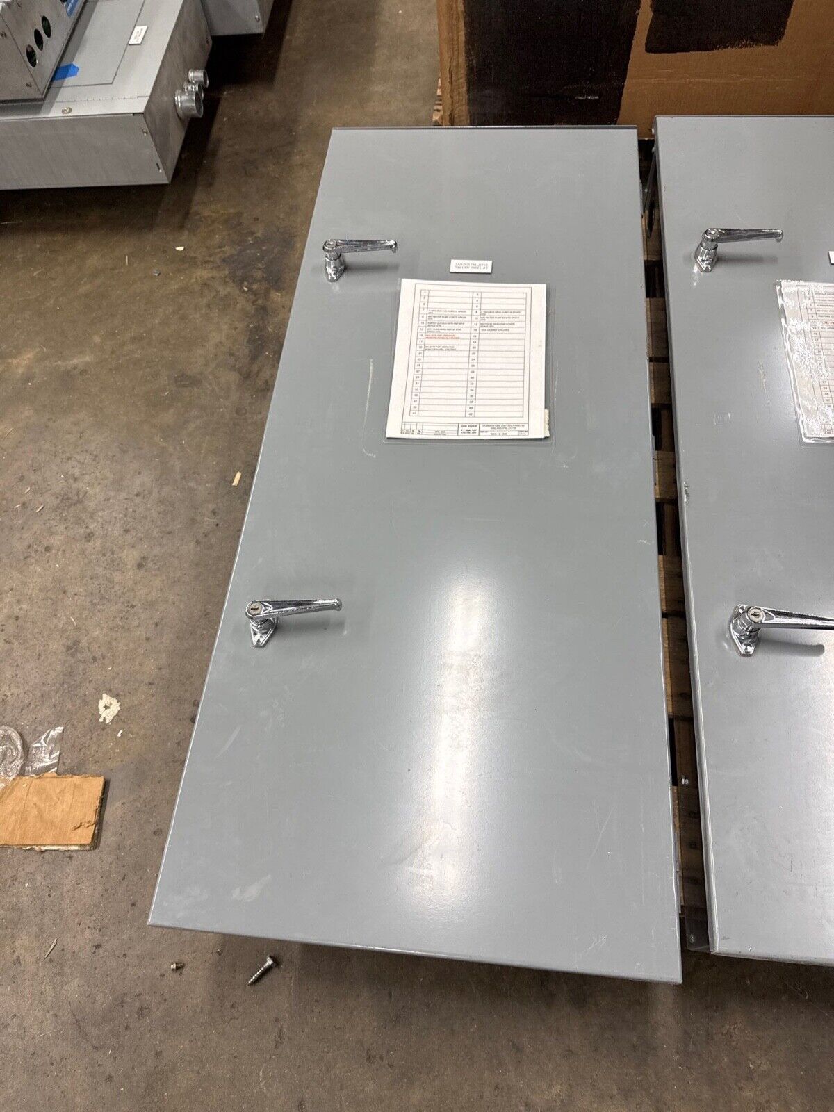 Square D NQOD442L225CU Panelboard 225A 240V 3PH 4W 42 Cir 3R Outdoor Encl MCB P635 Used