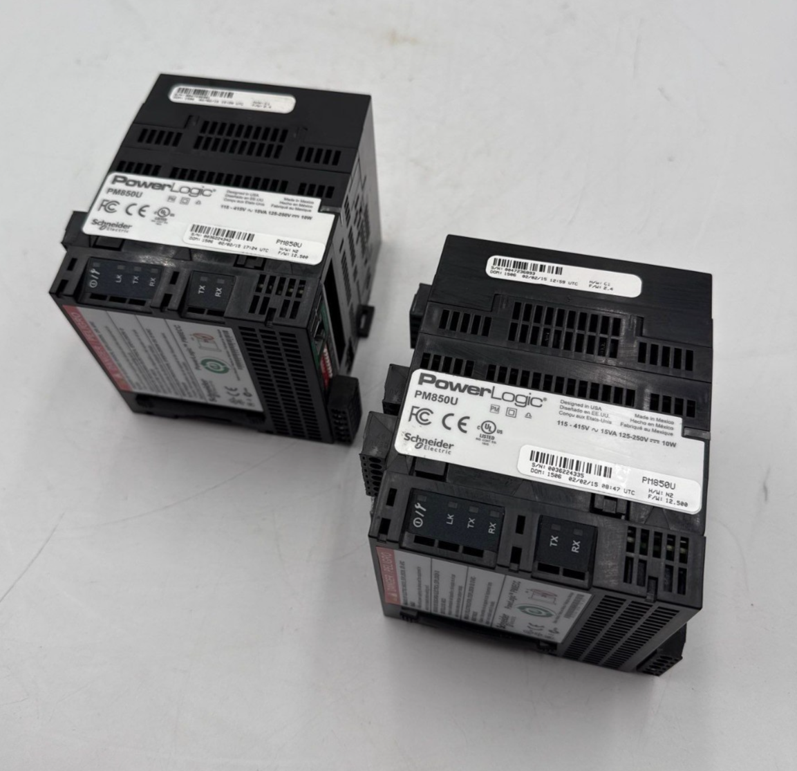 Schneider Electric PowerLogic PM820U Power Meter w/ PM8ECC & PM8RDA Used