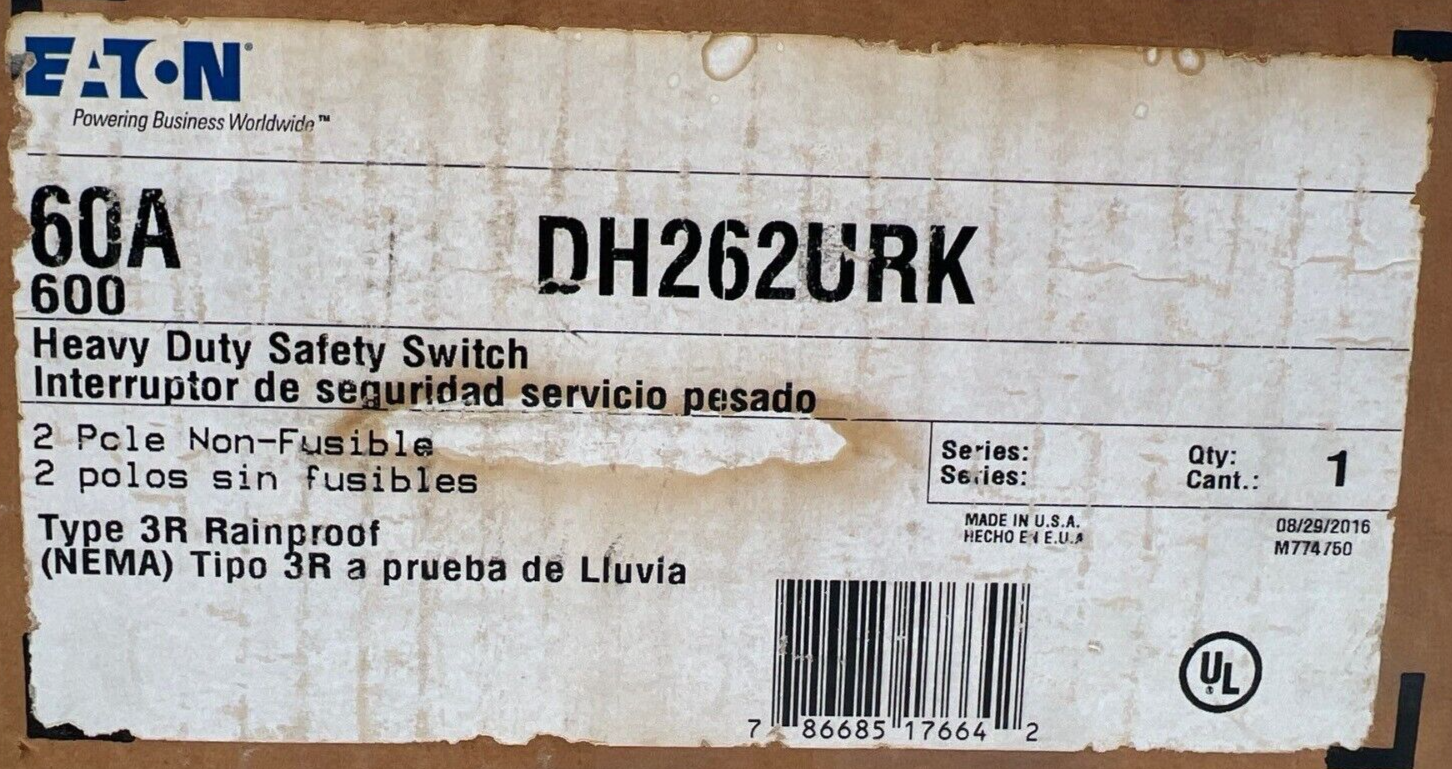 Eaton DH262URK New