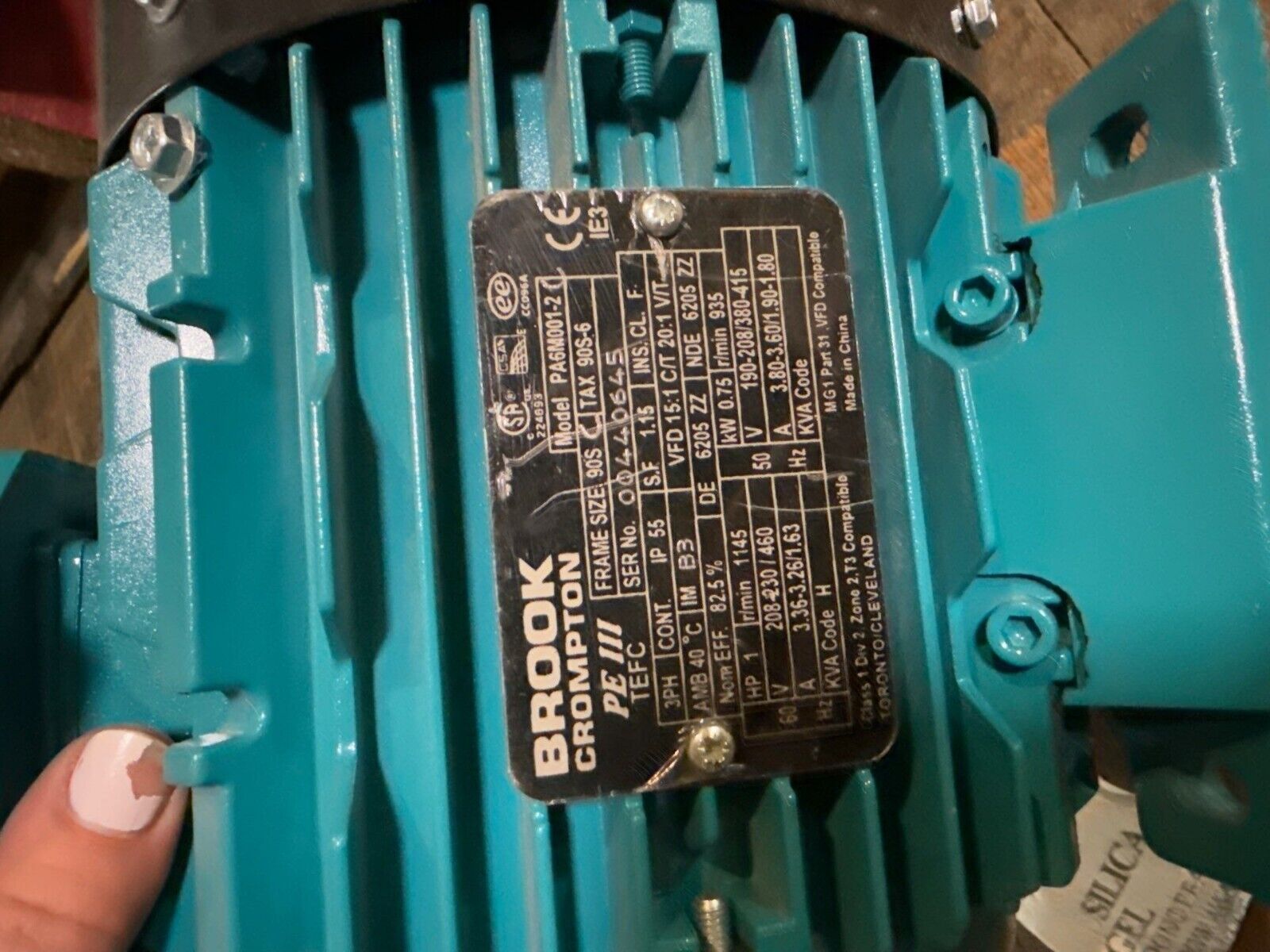 Brook Crompton PA6M001-2C New