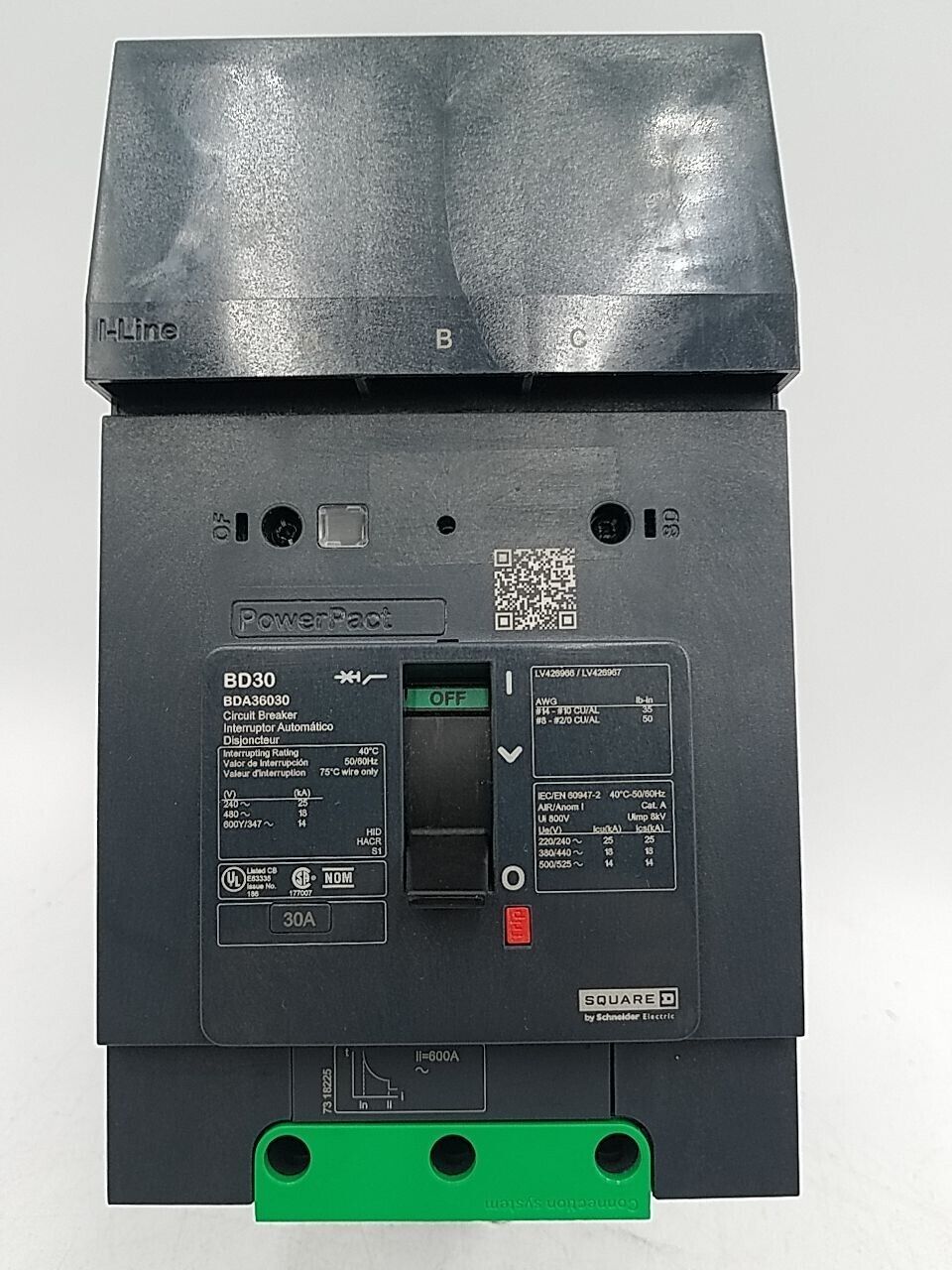Square D BDA36030 Used