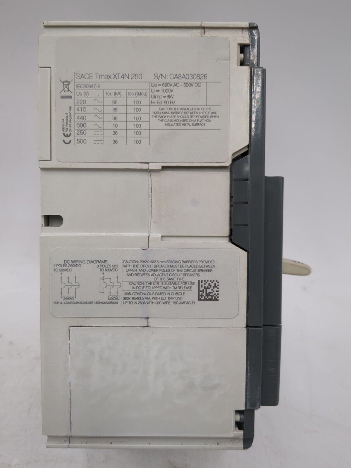 ABB XT4NQ3250EFF000XXX New