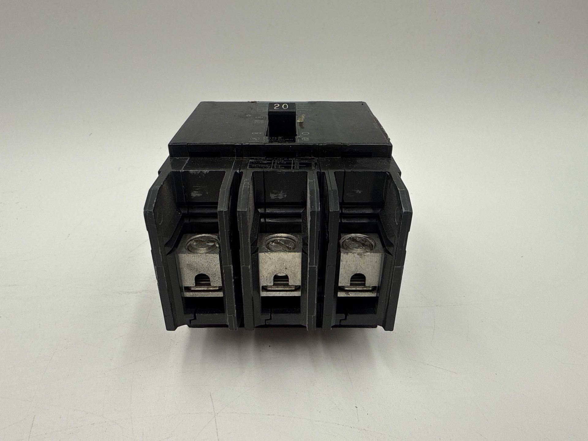 Siemens BQD320 Bolt On Circuit Breaker 20A 3P 480V BQD 20 Amp 3 Pole Used