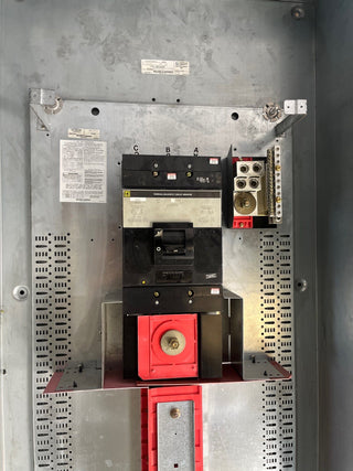 Square D I-Line Panelboard 600A 480/277V 3PH 4W 48Space MCB MAP36600 Indoor Encl HC3291B Used