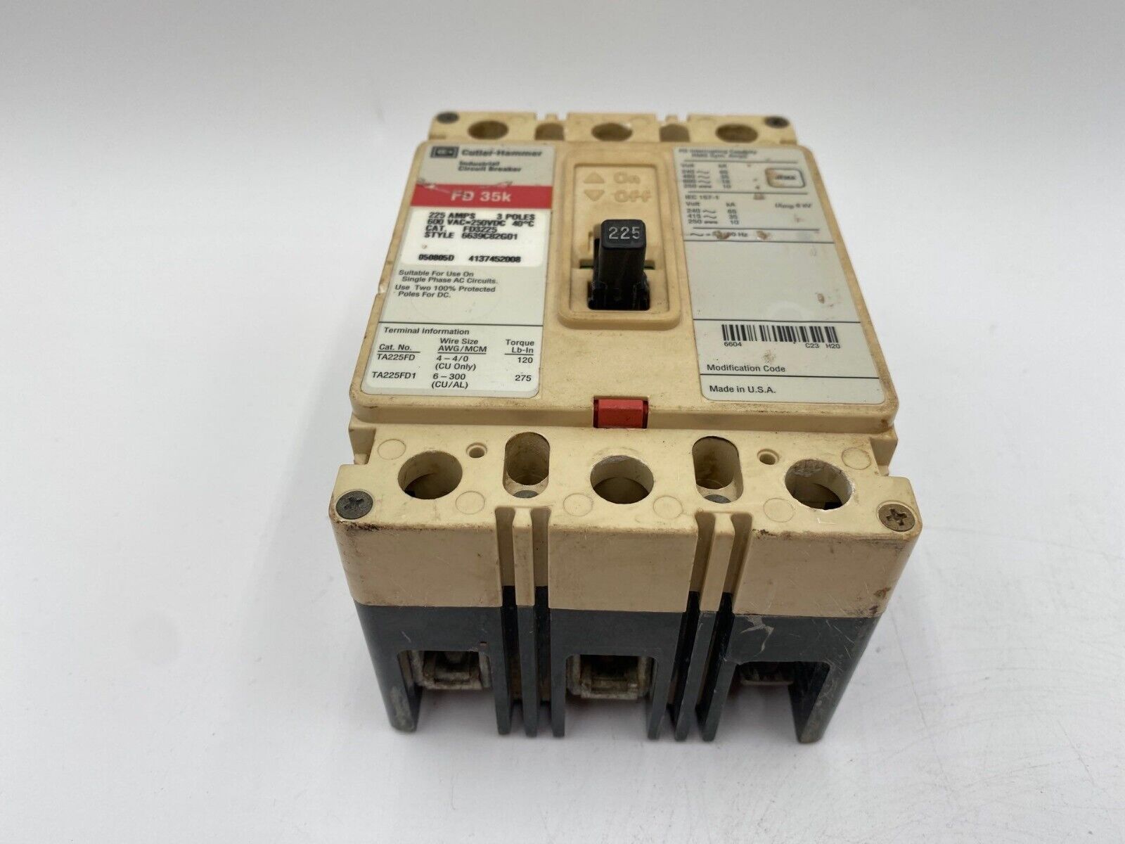 Cutler-Hammer FD3225 Used