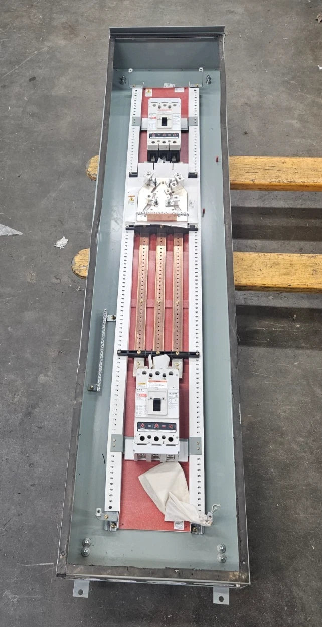 Eaton PRL3X Panelboard 400A 480/277V 3PH 3R Encl MCB Panel KD3400 Subfeed 350A Used