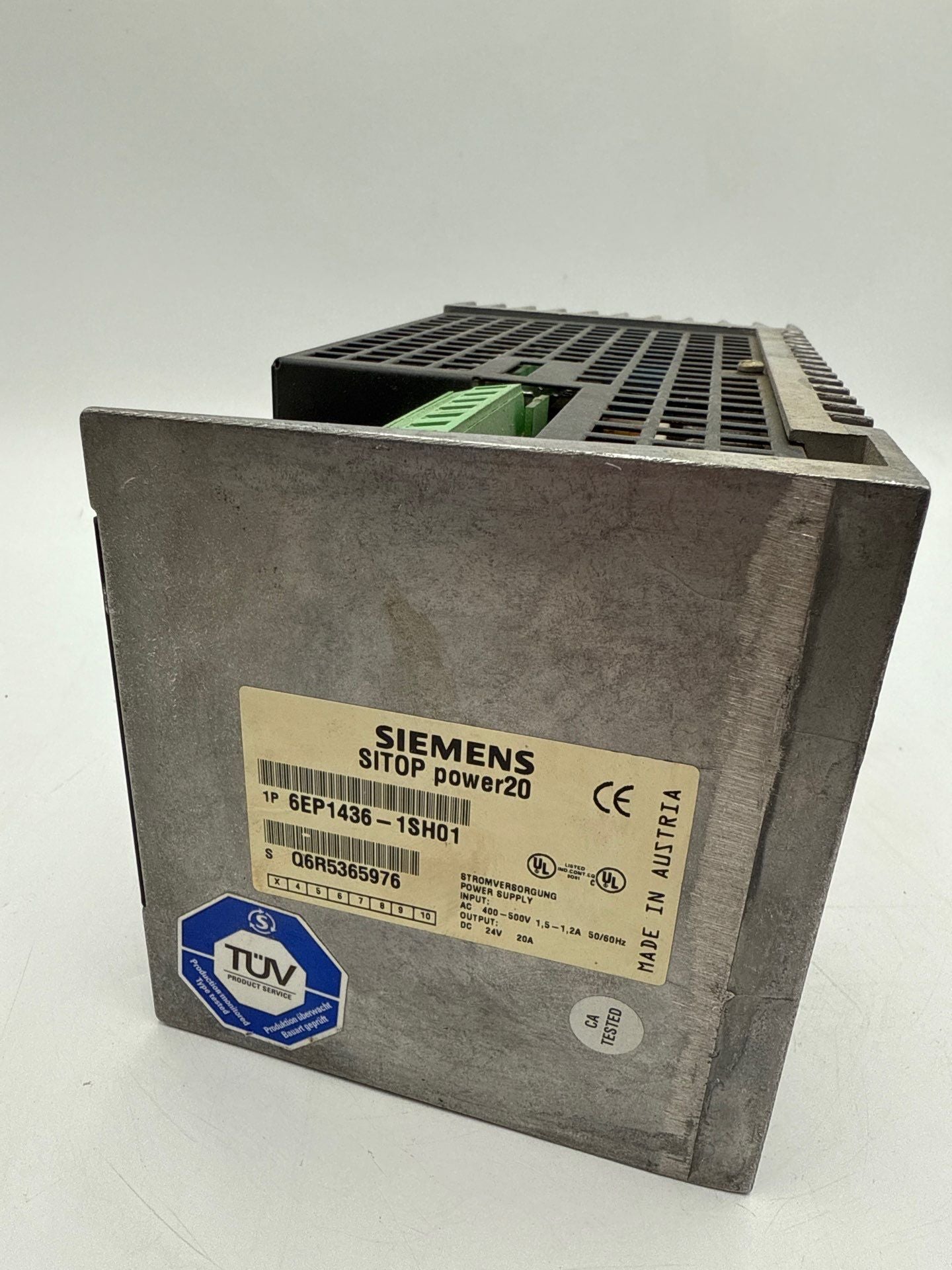 Siemens 6EP1436-1SH01 SITOP Power 20 Power Supply Input 480V Output 24V Used