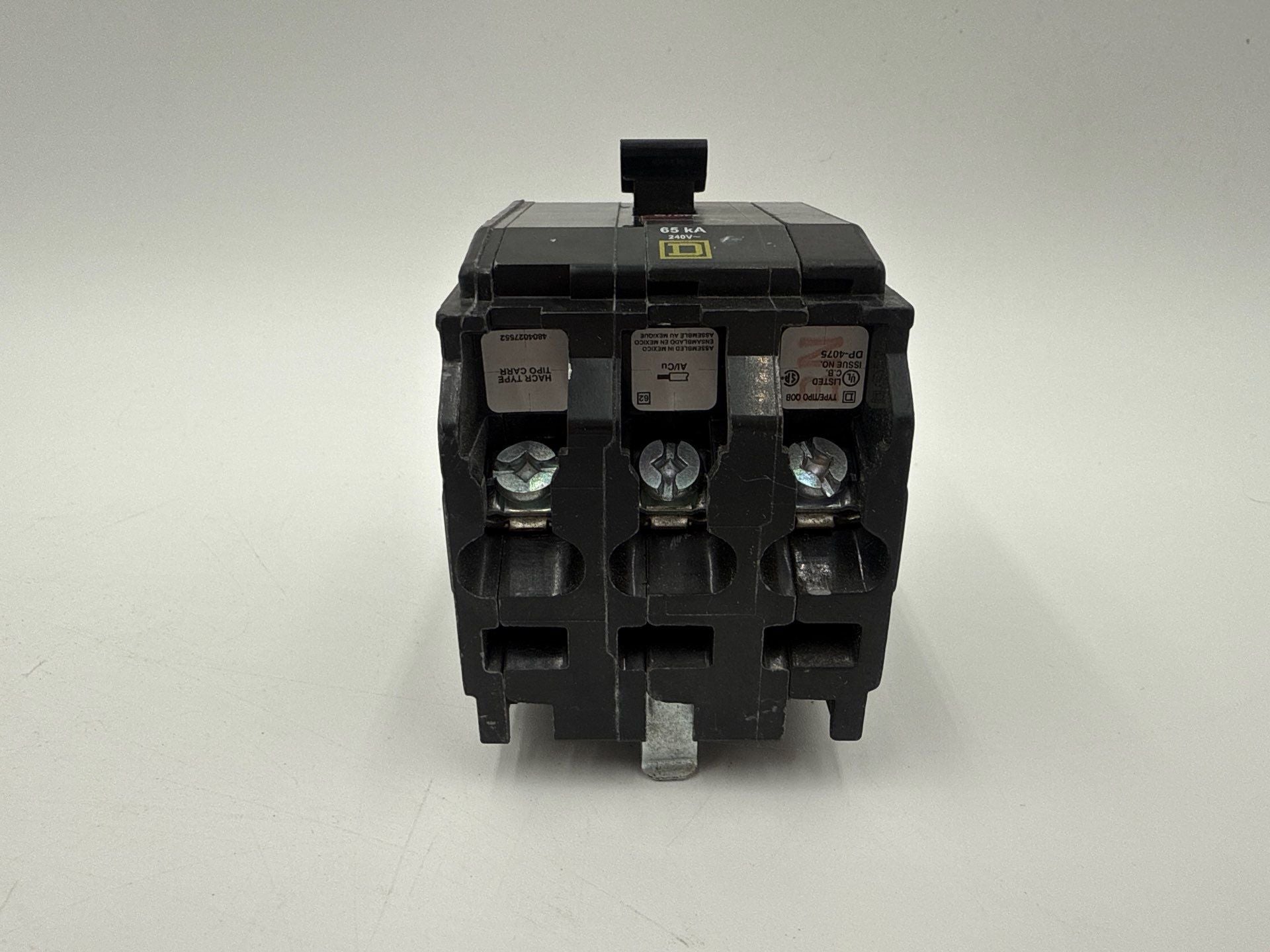 Square D QHB320 Circuit Breaker 20A 3P 120/240V 65kA Bolt On 20 Amp 3 Pole QOB New