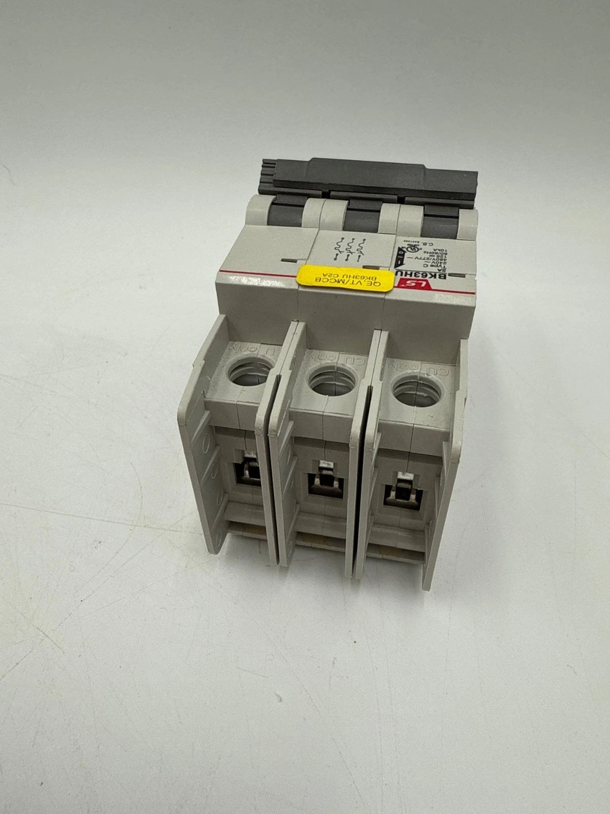LS BK63HU Circuit Breaker 2A 3P 480/277V 1PH Type C 2 Amp 3 Pole Used