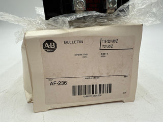 Allen Bradley AF236 NEMA Contactor Operating Coil 115-120V 60HZ 110V SIZE 5 300A New