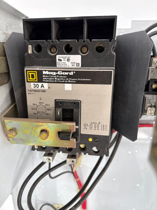 Square D Model 6 24" MCC Bucket 10HP 3PH 480V VFD FAP3603015M Breaker Used