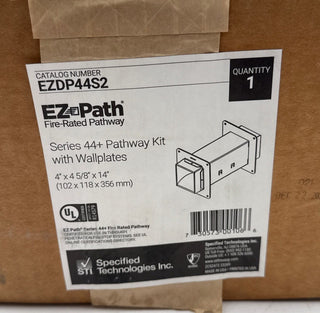 STI EZ Path Fire Rated EZDP44S2 Series 44+ Pathway Kit W/ Wall Plates New New