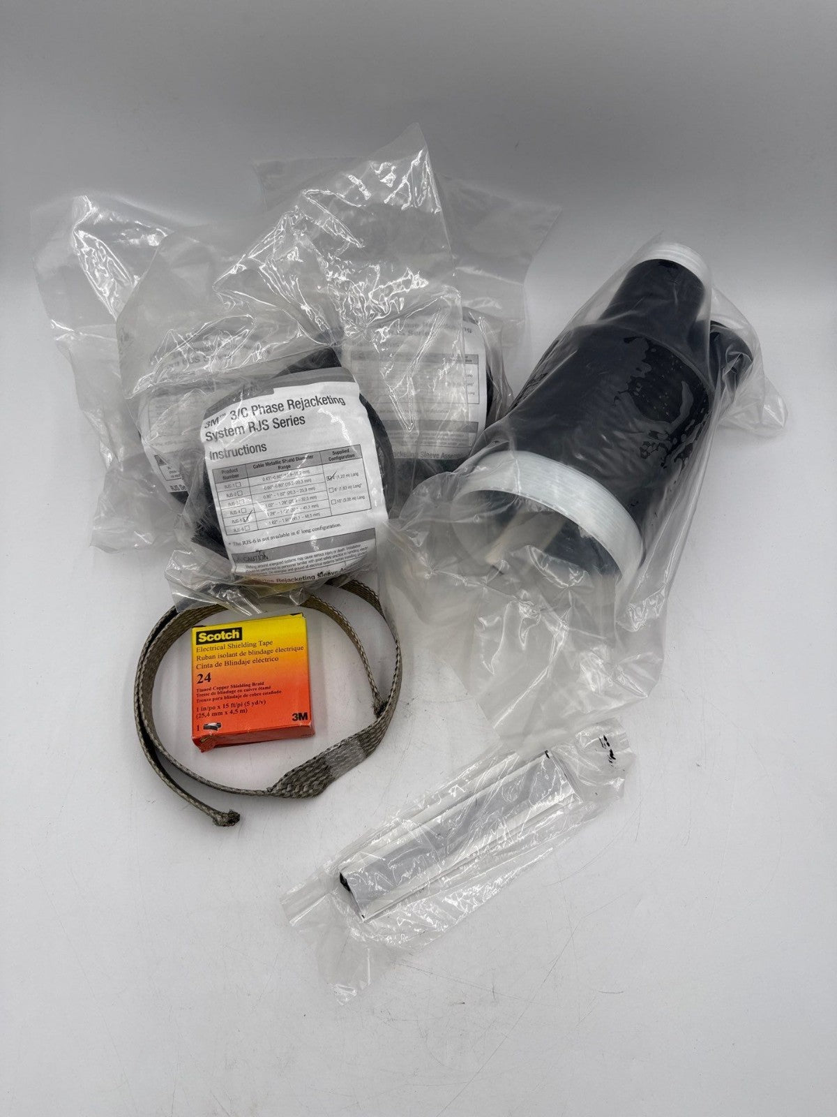 3M 3C-BOK-5 Cold Shrink Three Conductor Breakout Kit 1.18in–1.52in 30,0mm–38,6mm New