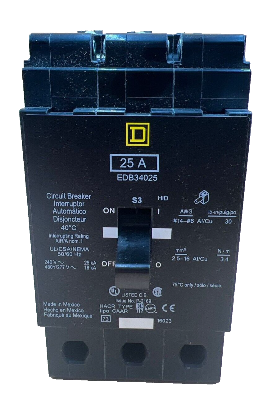Square D EDB34025 New
