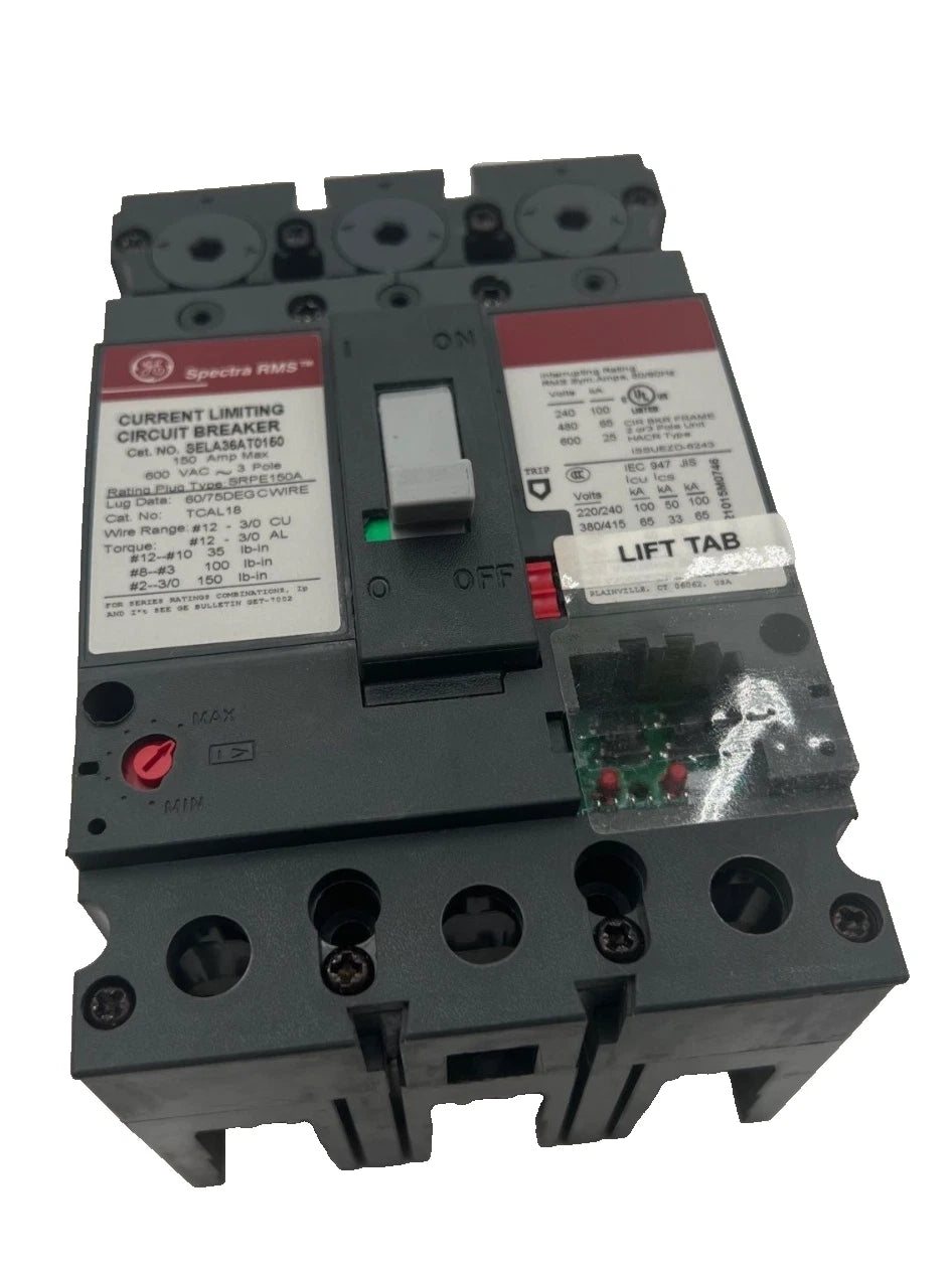 GE SELA36AT0150 Circuit Breaker 150A 3P 600V 3PH SELA 150 Amp 3 Pole NEW New