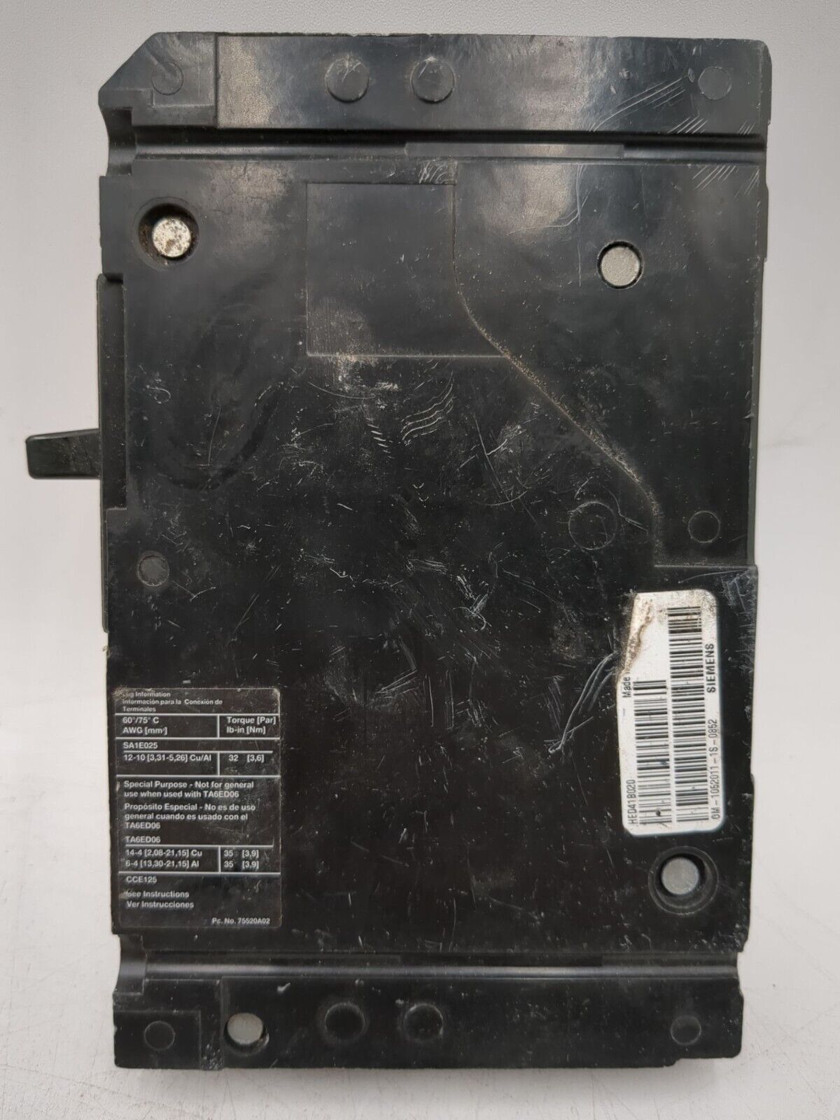 Siemens HED41B020 Used