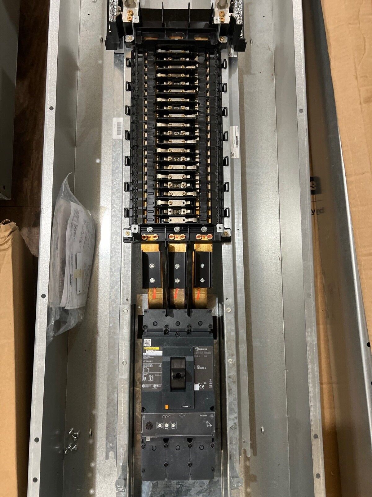 Sq D NQ Panelboard 600A 208Y/120V 3PH 4W 42 Cir LGP36600U31X MCB Indoor Encl P672 New