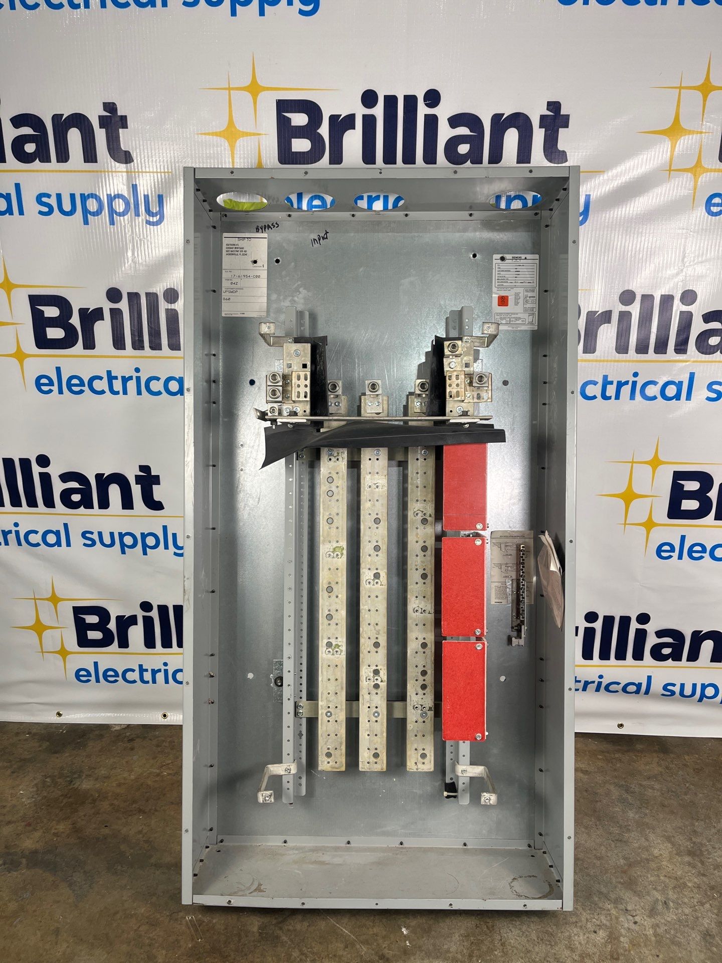 Siemens S4E60ML400ATS S4 Panelboard 400A 480/277V 3PH 4W MLO Indoor Encl B60 Used