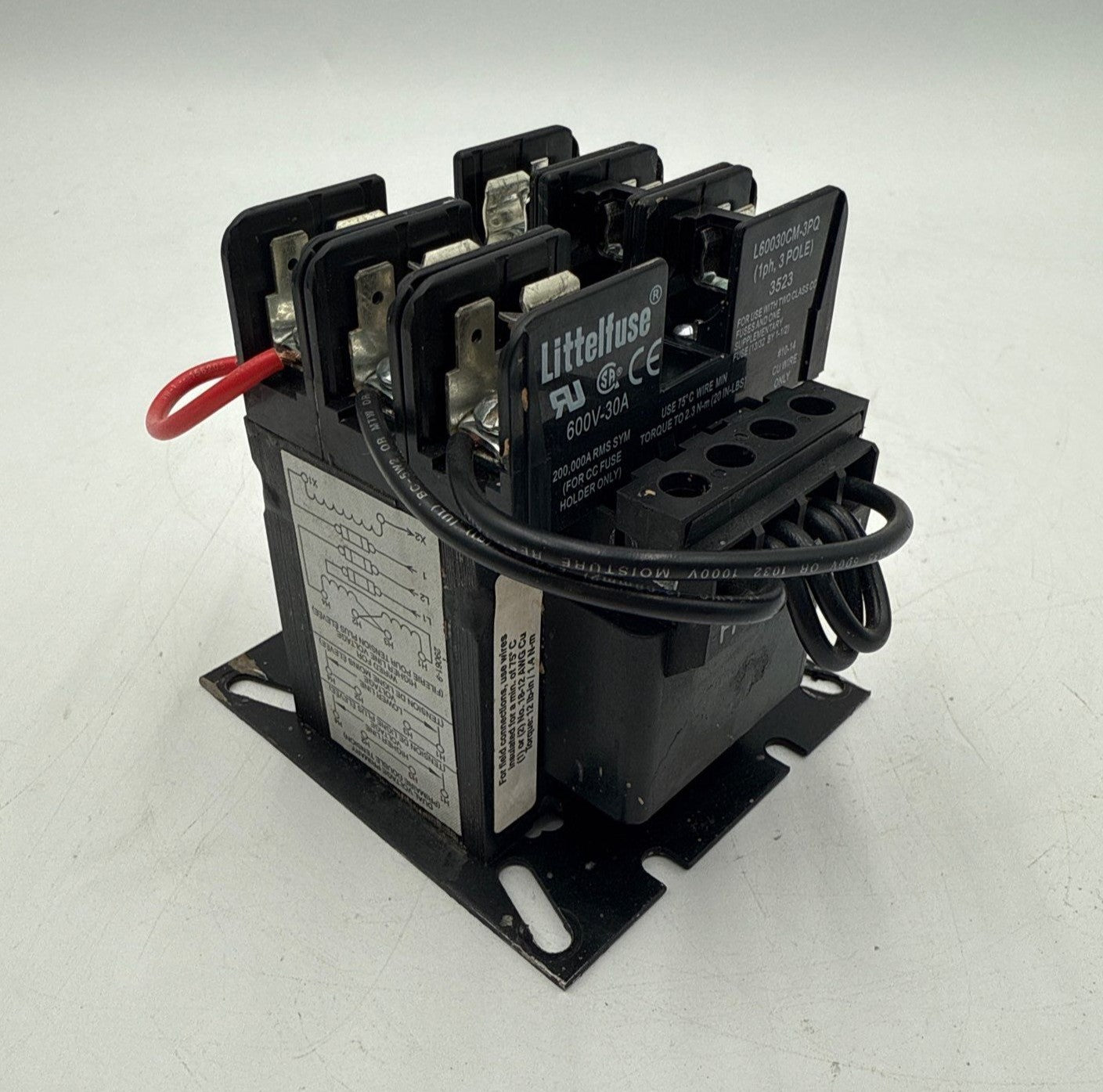Allen Bradley 1497-B-BASX-3-N Control Power Transformer 0.080kVA Pri 240/480V Sec 120V Used