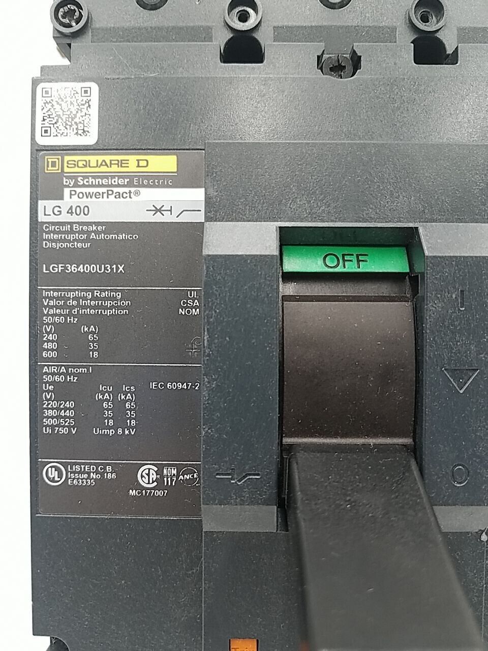 Square D LGF36400U31X New