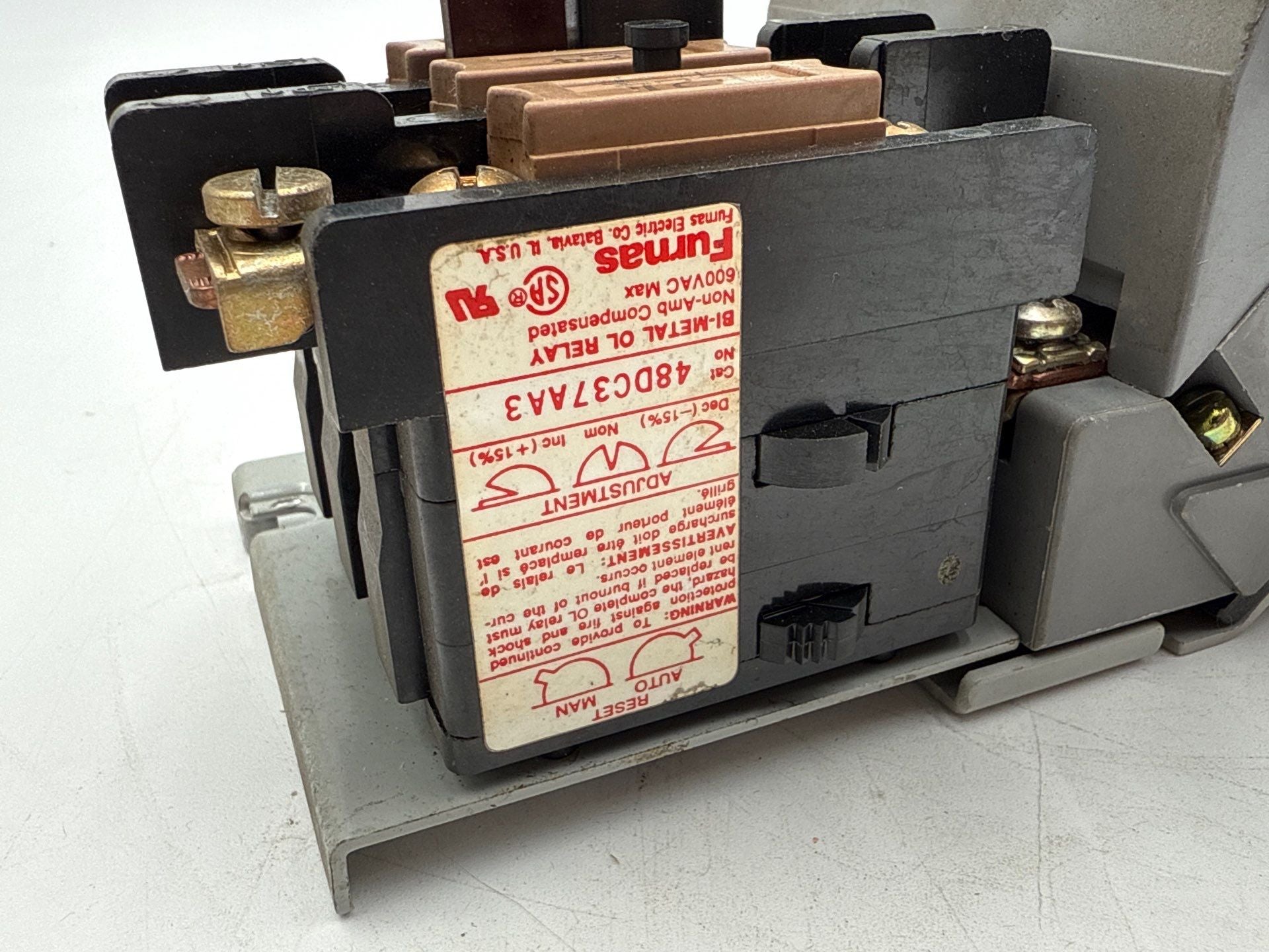 Furnas 14DP32AF71 Magnetic Starter 27A 3P 600V Size 1 Coil 110-120V Used