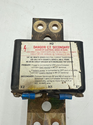 Square D ME8CT2 Neutral Current Transformer 800A Sensor Series 3 800 Amp Used